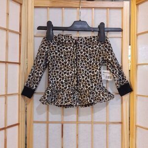 NWT Garanimals Girls Fleece Animal Print Hoodie